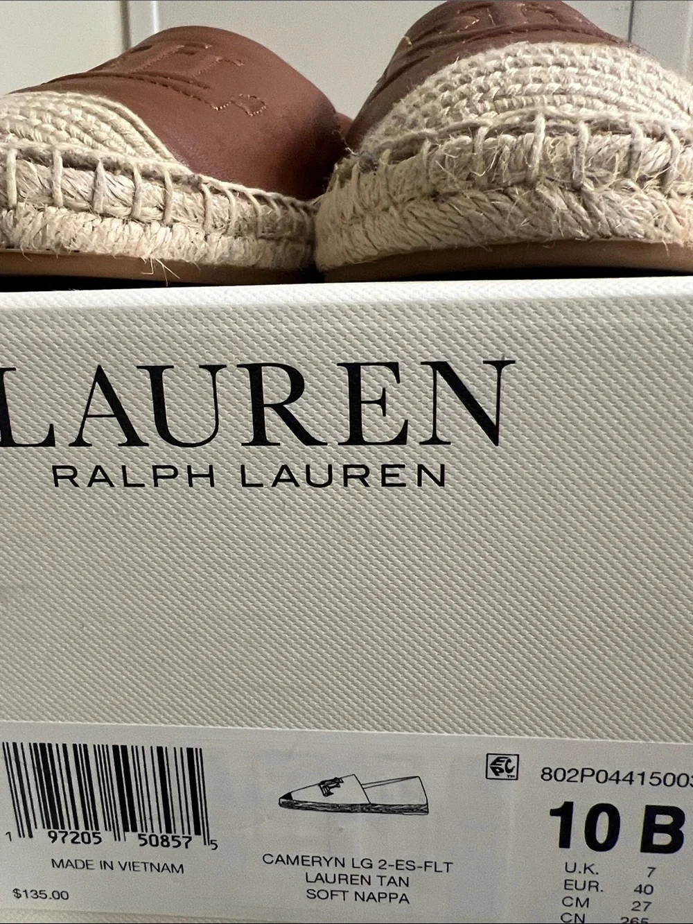 Lauren Ralph Lauren tan leather